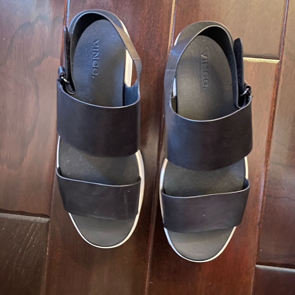 Vince Black Platform Women's Sandals